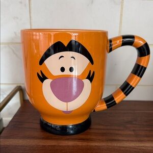 Authentic Original Disney Orange Tigger Mug with Striped Handle
